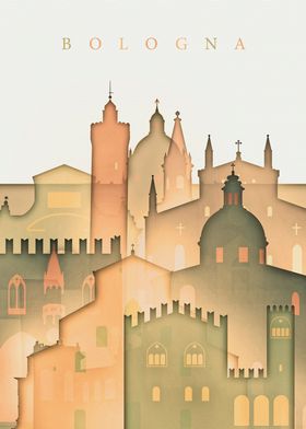 Bologna Italy Skyline