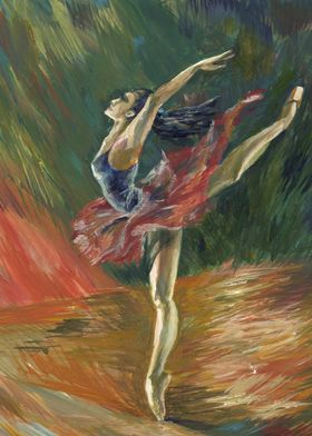 Ballerina Painting Acrylic