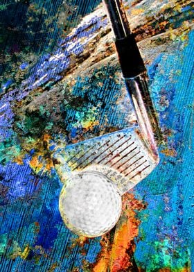 Golf art print work 12