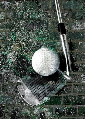 Golf art print work 13