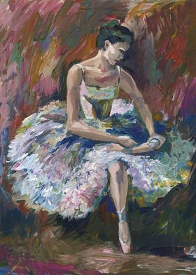 Ballerina Painting Acrylic