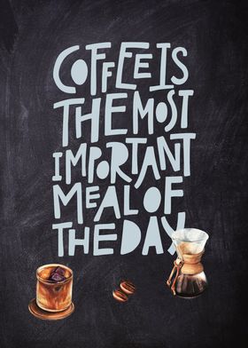 Coffee lettering  