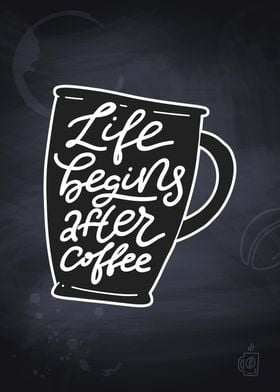 Coffee lettering