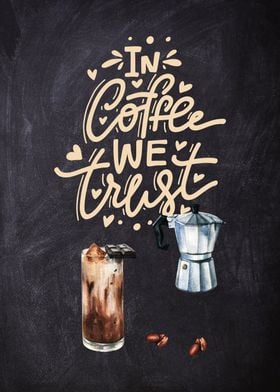 Coffee lettering  