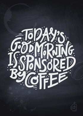 Coffee lettering