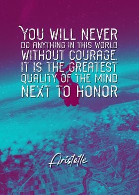Aristotle Courage Quote
