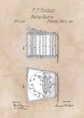 patent Parkhurst Washing m