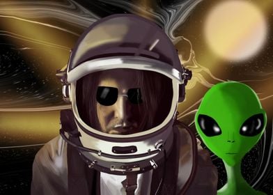 Astronaut with Alien