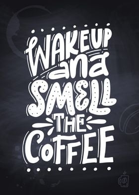 Coffee lettering