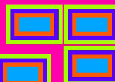Four Rectangles on Pink