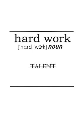 hard work beats talent