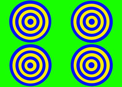 4 Yellow and Blue Circles