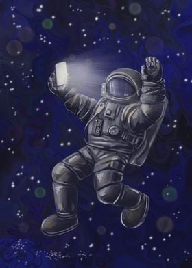 Space selfie