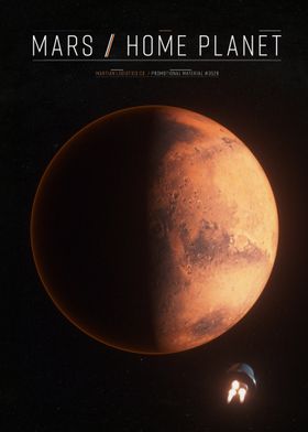 Mars Home Planet Dark