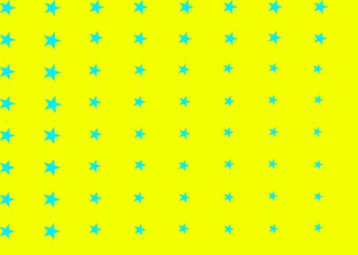 Blue Stars on Yellow