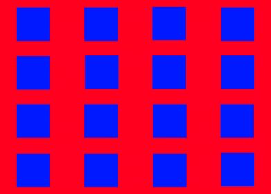 16 Blue Squares