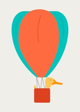 Duck hot balloon