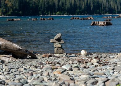 Lakeside Inukshuk