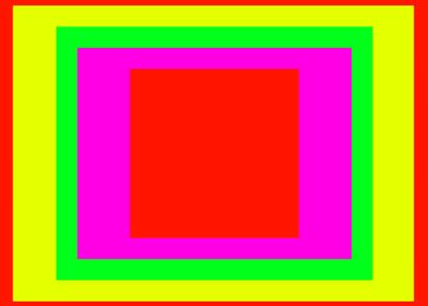 Orange Square in Rectangle