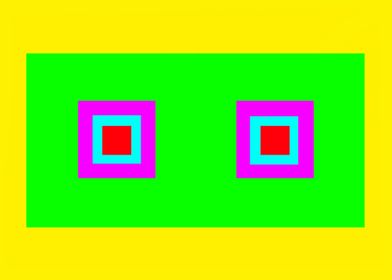Two Squares on Yellow