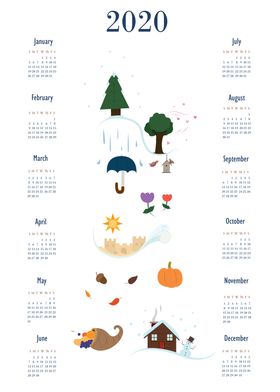 Seasons Through the Year