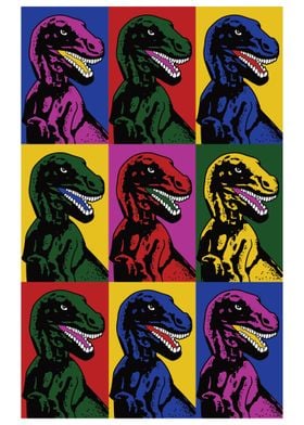 Dinosaur Pop Art T Rex