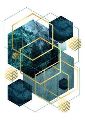 Teal Green Geometric-preview-2