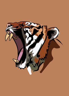 Tiger Roar Displate
