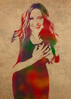 Kristen Bell Watercolor