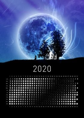 Moon calendar 2020