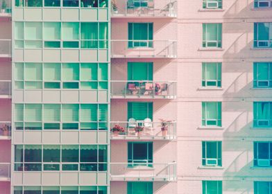 Pastel Urban Architecture