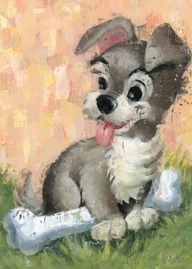 Cute Puppy Painting