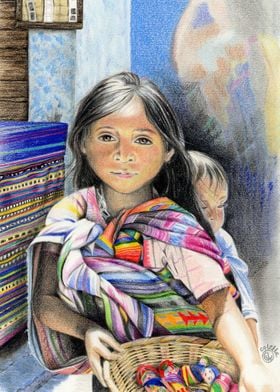 Mexican Girl at the Market