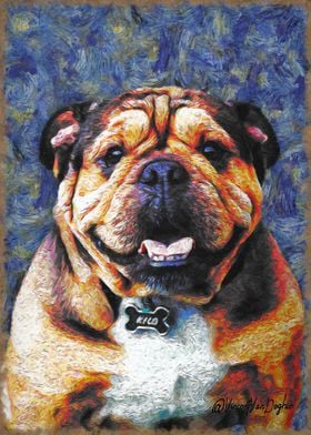 English Bulldog Wall Art