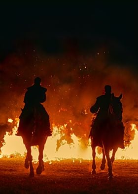 Fire and Horses