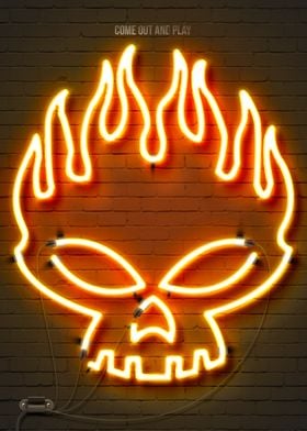 The Offspring neon sign