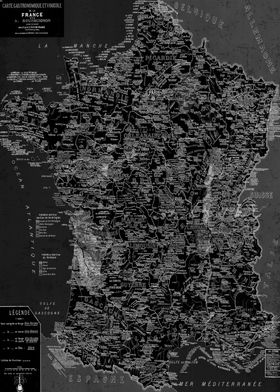 France Culinary map