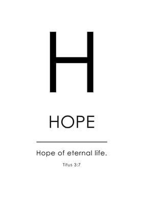 H for Hope
