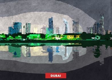 Dubai City Skyline 