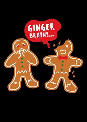 Funny Ginger Brains Zombie
