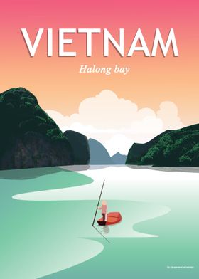 vietnam travel poster