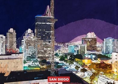 San Diego Skyline USA Cali