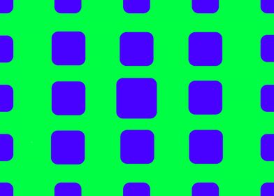 Blue Squares on Green