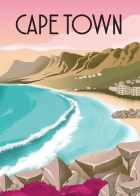 Cape Town  travel poster