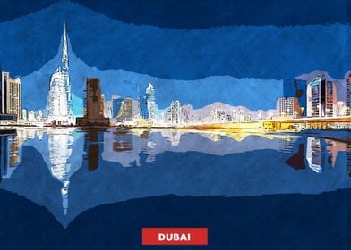 Dubai City Skyline 