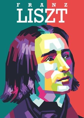 Franz Liszt Pop Art
