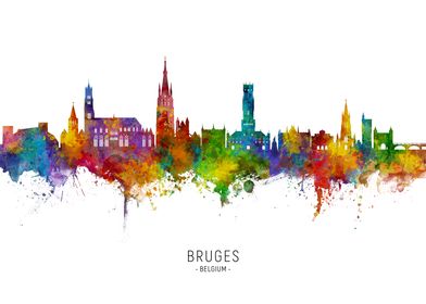 Bruges Skyline Belgium