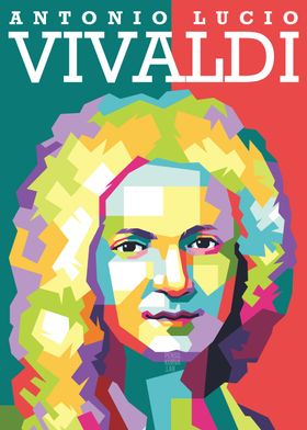 Antonio Vivaldi Pop Art