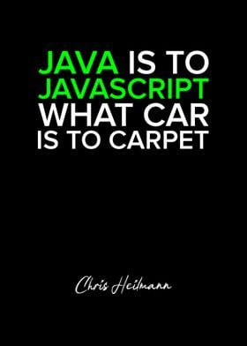Java is to JavaScript