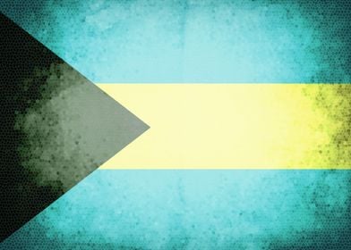 Bahamas vintage flag